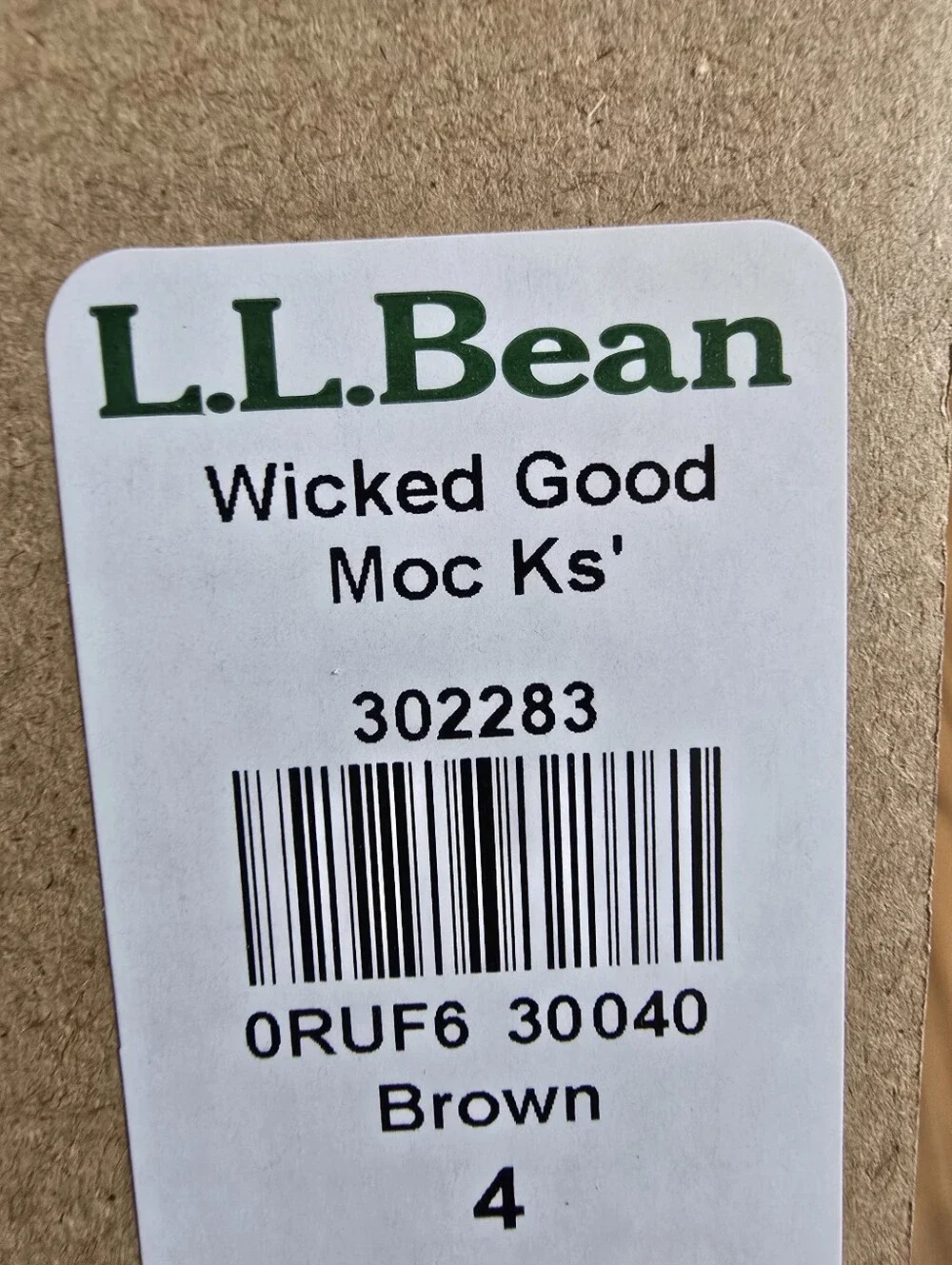 L.L.Bean Kid’s Wicked Good Moccasin Slippers Suede Shearling Size 4 (Big Kid)